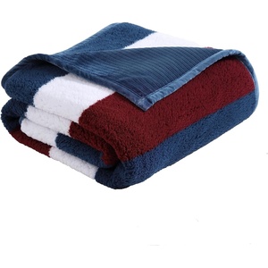 Nautica – Throw Blanket, Soft Cable Knit Sherpa Bedding, Ideal for Bed or Couch (Declan Navy, 50″ x 60″)(Wilton Navy)