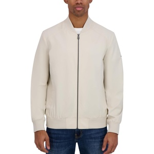 Nautica Men’s Lightweight Bomber Jacket – Wind & Water-Resistant, Regular, Big & Tall Sizes(Oatmeal)