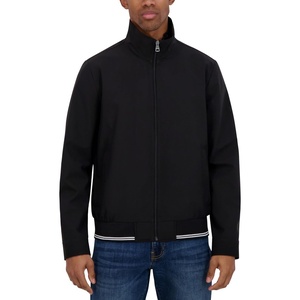 Nautica Men’s Lightweight Bomber Jacket – Wind/Water-Resistant, Regular, Big & Tall Sizes(Black)