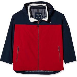 Nautica Men’s Lightweight Sailing Jacket – Waterproof & Windproof, Breathable(True Navy)