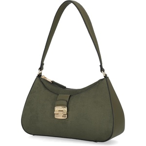 Nautica Voyager Hobo Bag for Women, Vegan Leather Women’s Purse, Large Shoulder Handbag with Zipper Closure(Olive Suede)