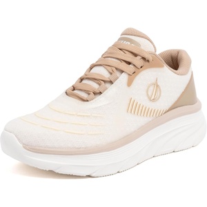 Nautica Women’s Fashion Sneaker Lace-Up Running Shoe Casual Max Cushioning Walking Tennis Sneaker(Sand-diamon)