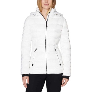 Nautica Women’s Puffer Jacket – Midweight Water-resistant Winter Coat(Cloud)