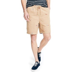 Nautica Men’s 7″ Printed Corduroy Short(Military Tan)