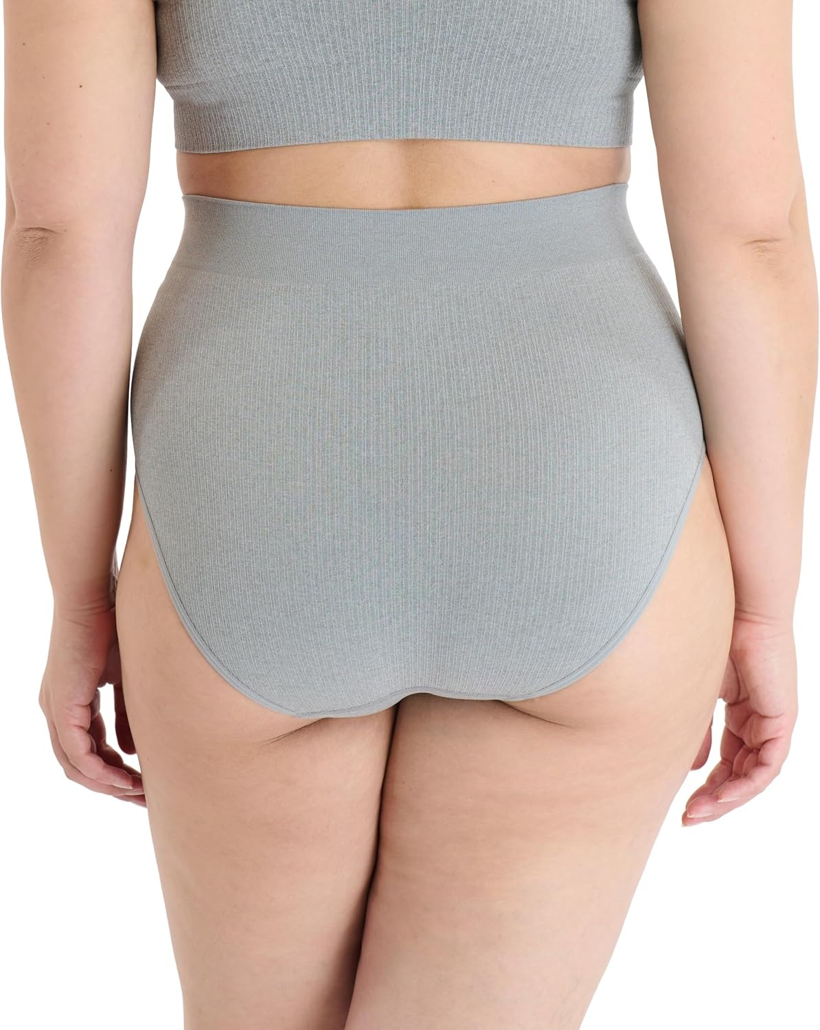 image:imageNautica Womens Seamless Ribbed Knit Brief Underwear Set 5PackMd Heather GreyNight SpellSilver LakeCocoa DustSea Grass
