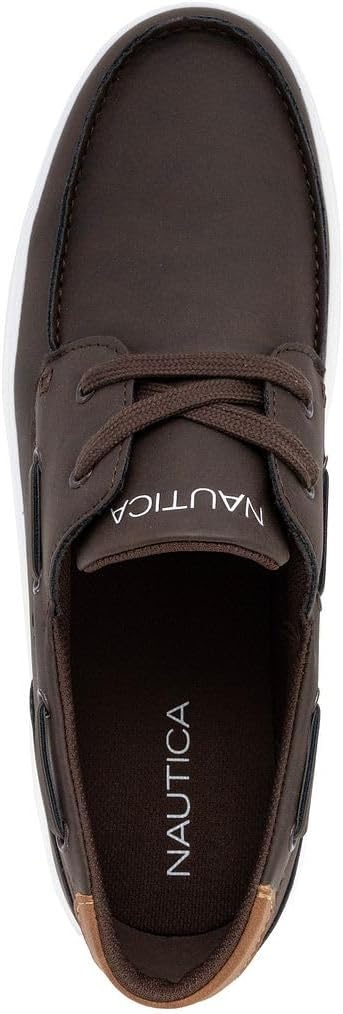 image:imageNAUTICA Mens LaceUp Boat Shoe Casual Loafers Comfort Sneaker Walking MoccasinBrownankar