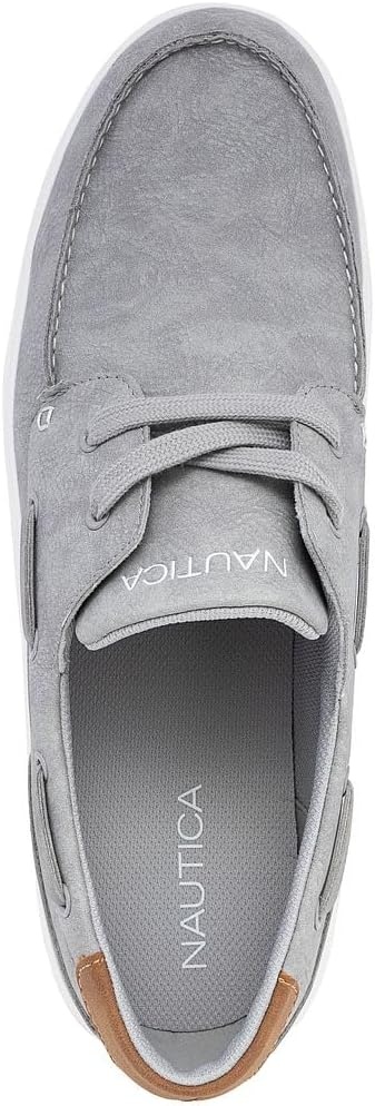 image:imageNAUTICA Mens LaceUp Boat Shoe Casual Loafers Comfort Sneaker Walking MoccasinGreyankar