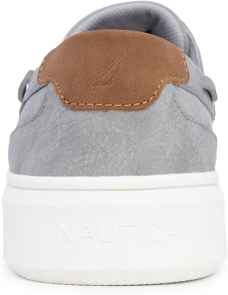 image:imageNAUTICA Mens LaceUp Boat Shoe Casual Loafers Comfort Sneaker Walking MoccasinGreyankar