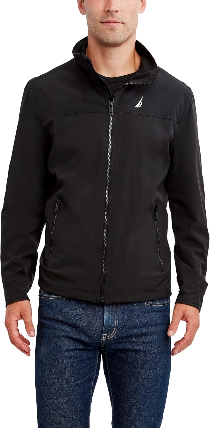 image:imageNautica Mens Golf Jacket Casual Wear Windbreaker Jacket Regular Big amp Tall SizesCaviar