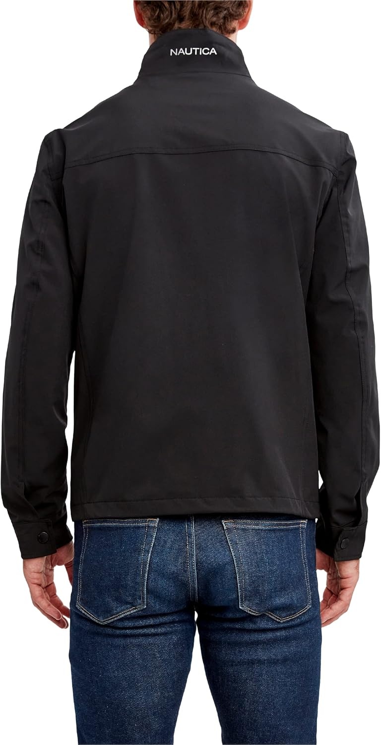 image:imageNautica Mens Golf Jacket Casual Wear Windbreaker Jacket Regular Big amp Tall SizesCaviar