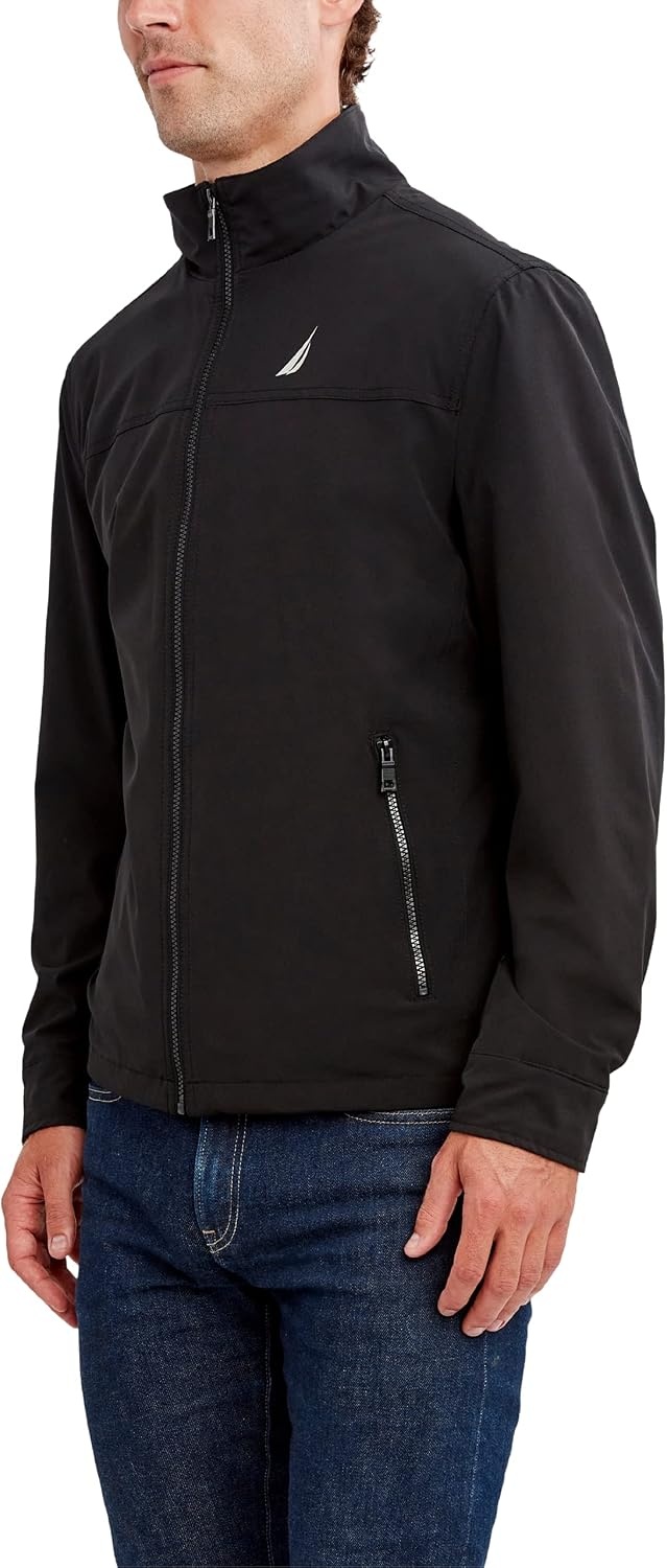 image:imageNautica Mens Golf Jacket Casual Wear Windbreaker Jacket Regular Big amp Tall SizesCaviar