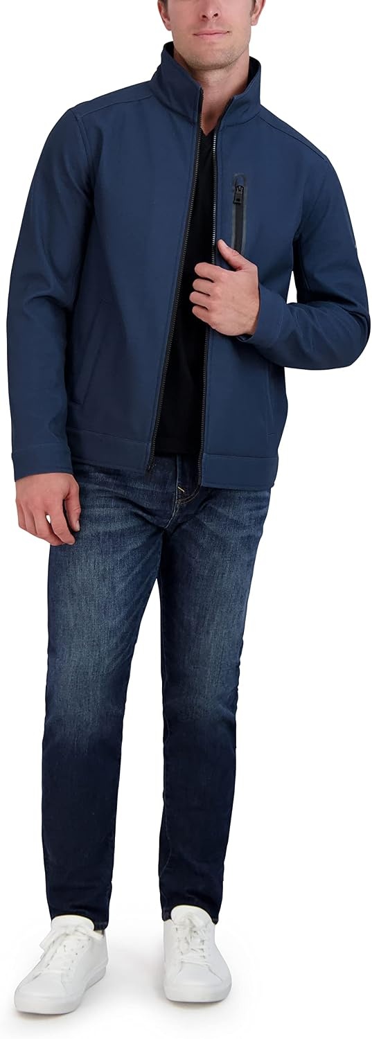 image:imageNautica Mens Golf Jacket Casual Wear Windbreaker Jacket Regular Big amp Tall SizesHeather Blue