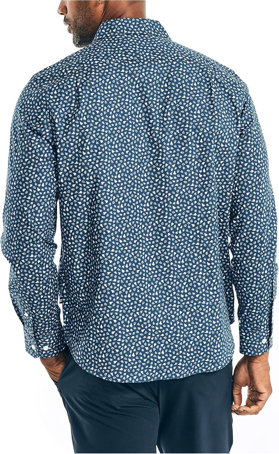 image:imageNautica Mens Nautica Printed Poplin ShirtNautica Printed Poplin ShirtEstate Blue