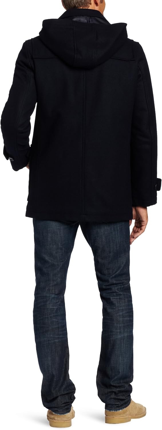image:imageNautica Mens Wool Blend Peacoat DoubleBreasted Winter Coat Regular Big amp Tall SizesD Navy