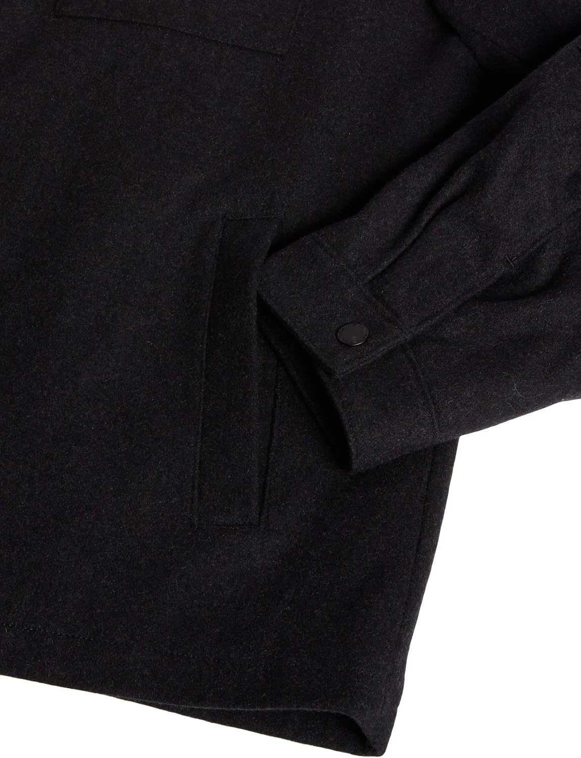 image:imageNautica Mens Wool Blend Peacoat DoubleBreasted Winter Coat Regular Big amp Tall SizesSmoke Gray