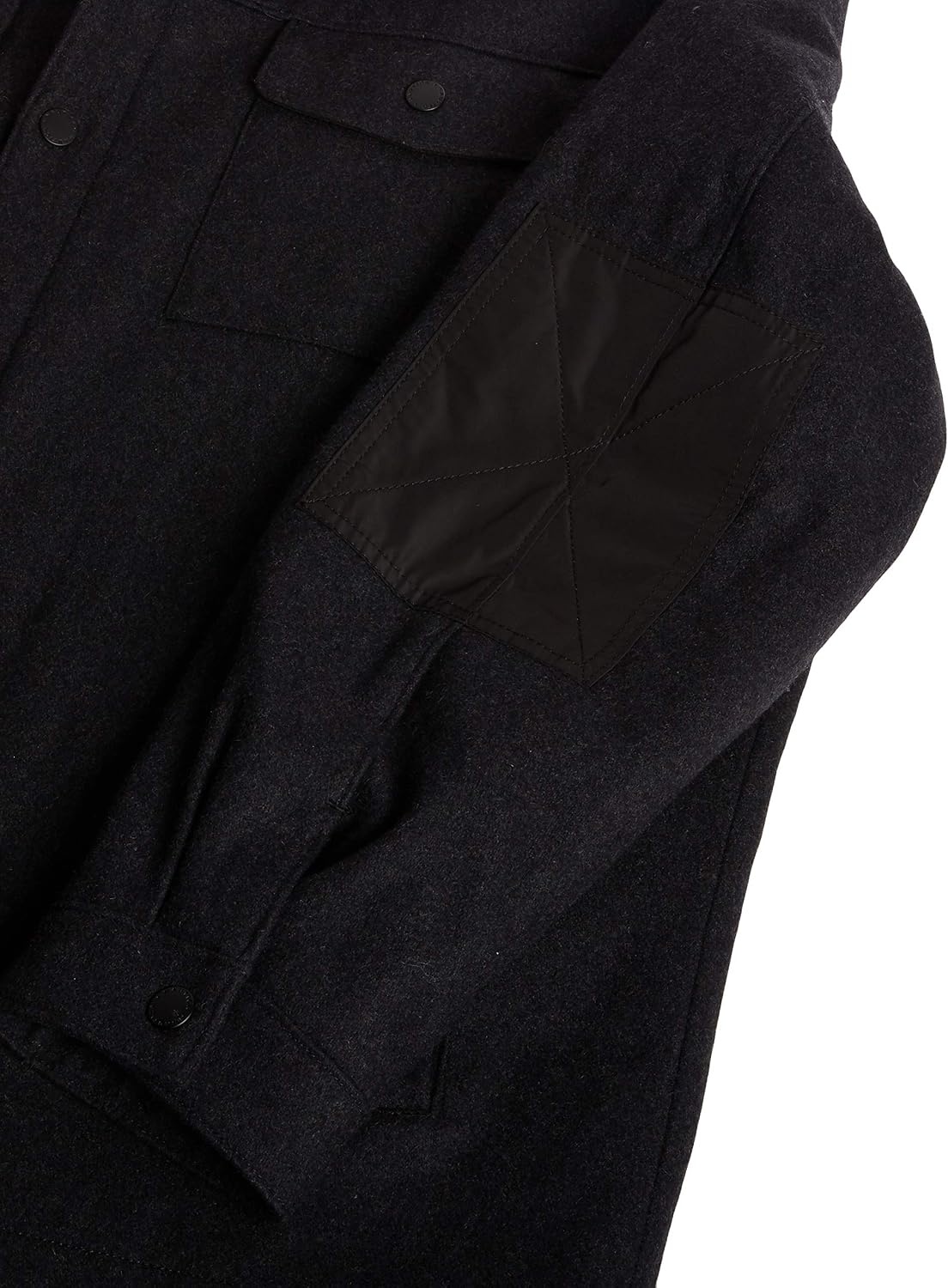 image:imageNautica Mens Wool Blend Peacoat DoubleBreasted Winter Coat Regular Big amp Tall SizesSmoke Gray