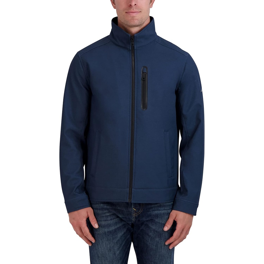 image:imageNautica Mens Golf Jacket Casual Wear Windbreaker Jacket Regular Big amp Tall SizesHeather Blue