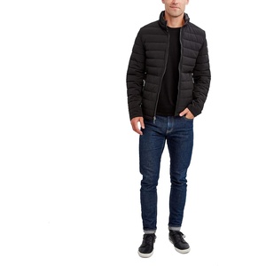 Nautica Men’s Reversible Quilted Puffer Jacket –Midweight Mechanical Stretch Winter Coat(Vintage Black)