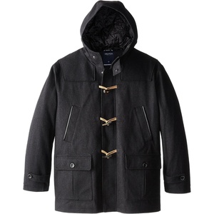Nautica Men’s Wool Blend Peacoat – Double-Breasted Winter Coat, Regular, Big & Tall Sizes(C Grey)