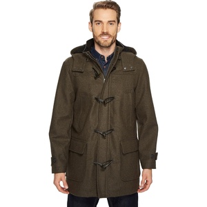 Nautica Men’s Wool Blend Peacoat – Double-Breasted Winter Coat, Regular, Big & Tall Sizes(Olive)