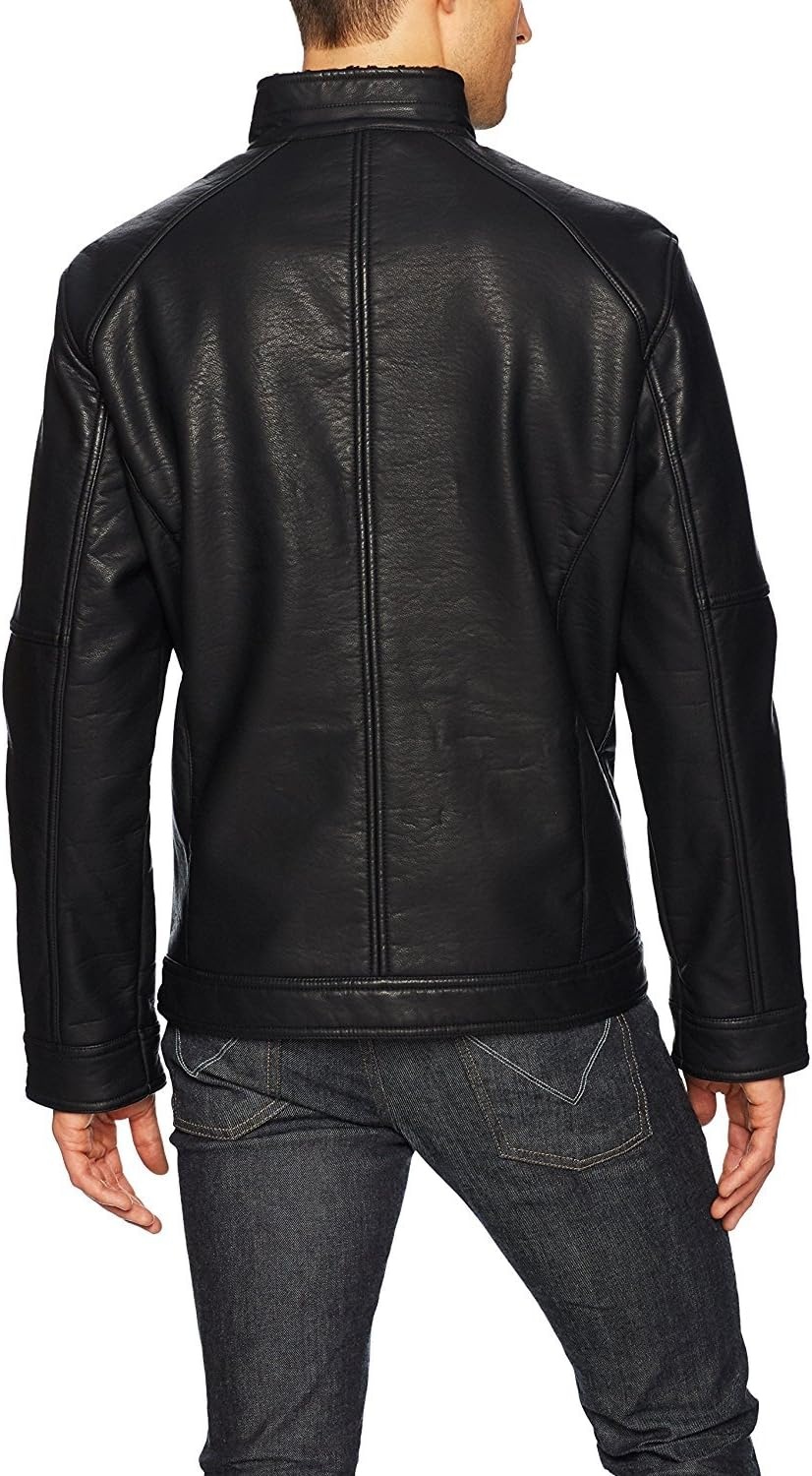 image:imageNautica Mens Wool Blend Lightweight Insulated Jacket Printed Daimond Quilted InteriorCaviar