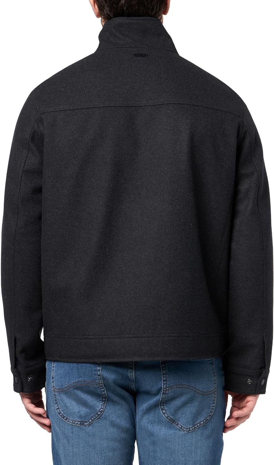 image:imageNautica Mens Wool Blend Lightweight Insulated Jacket Printed Daimond Quilted InteriorCharcoal