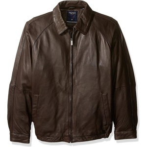 Nautica Men’s Wool Blend Lightweight Insulated Jacket – Printed Daimond Quilted Interior(Chocolate)