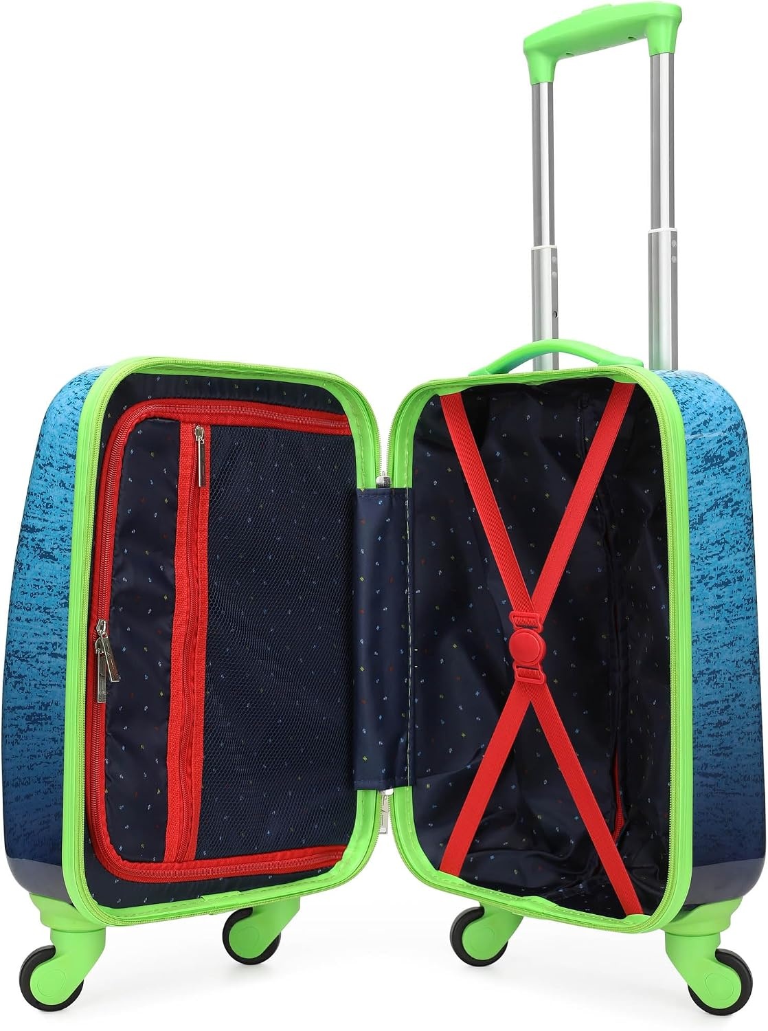 image:imageNAUTICA Kids Luggage 18 Airline Approved Rolling Hardside Upright Carryon Suitcase with Wheels Submarine Journey NK18LUG