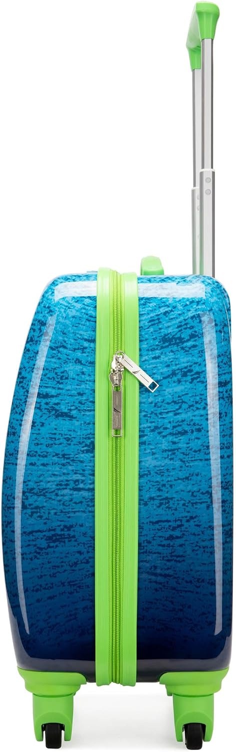 image:imageNAUTICA Kids Luggage 18 Airline Approved Rolling Hardside Upright Carryon Suitcase with Wheels Submarine Journey NK18LUG