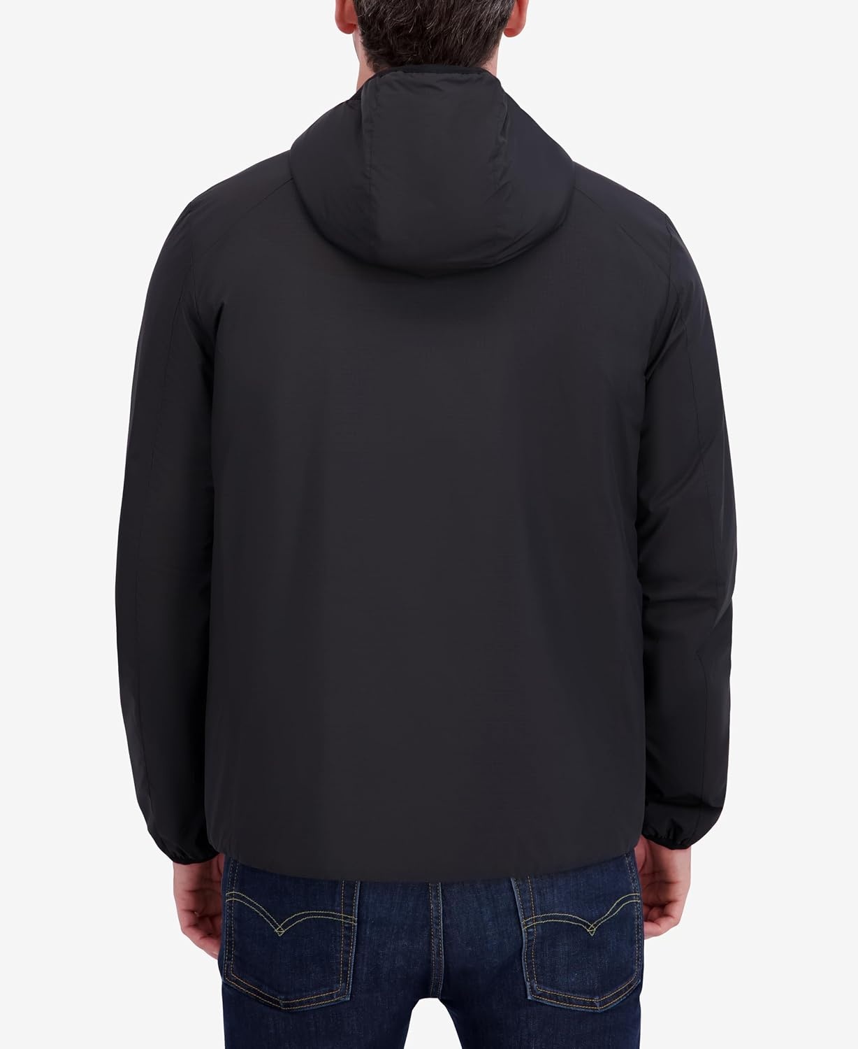 image:imageNautica Mens Lightweight Hooded Jacket Regular Big amp Tall Sizes OuterwearBlack