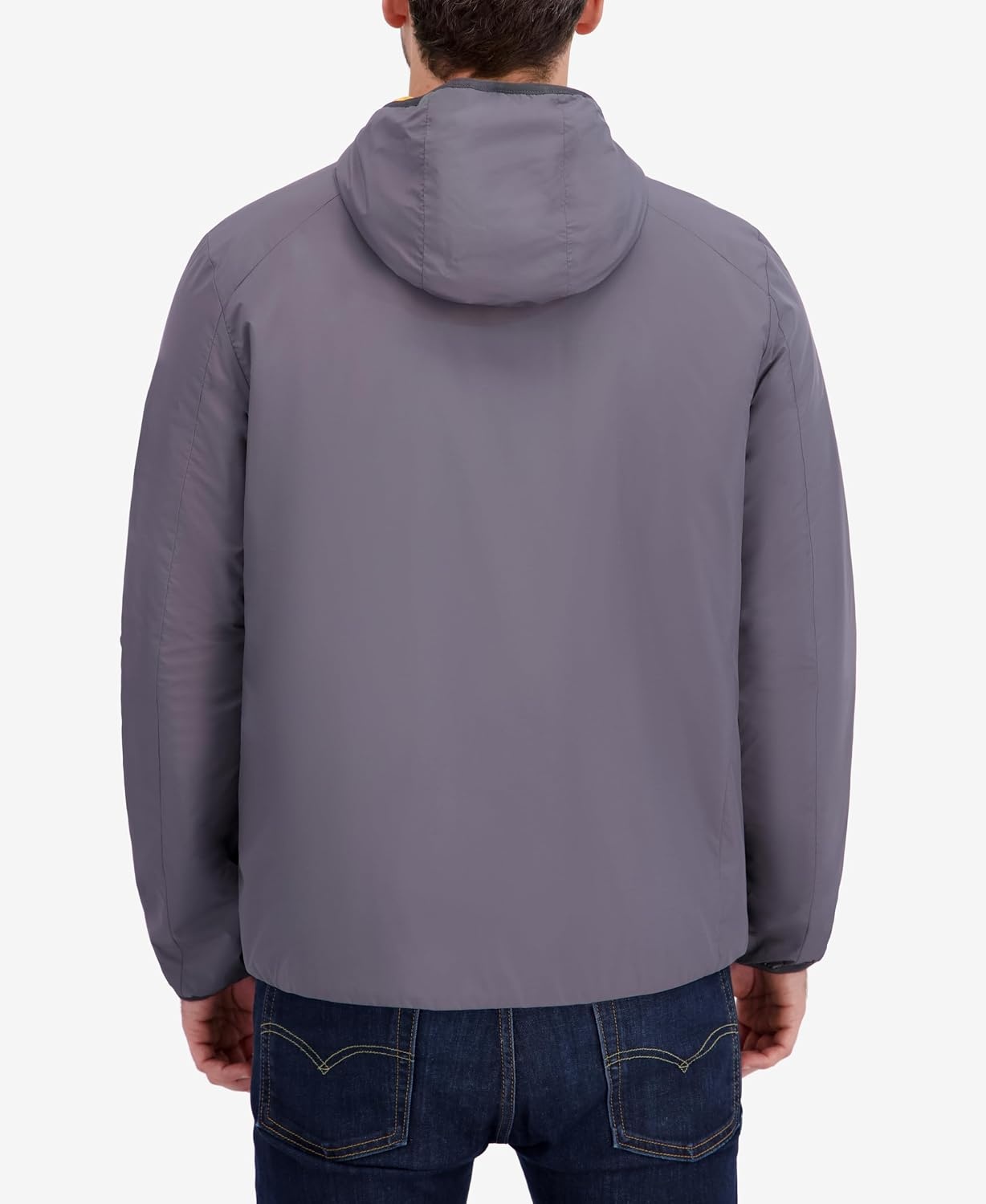 image:imageNautica Mens Lightweight Hooded Jacket Regular Big amp Tall Sizes OuterwearMetal Grey