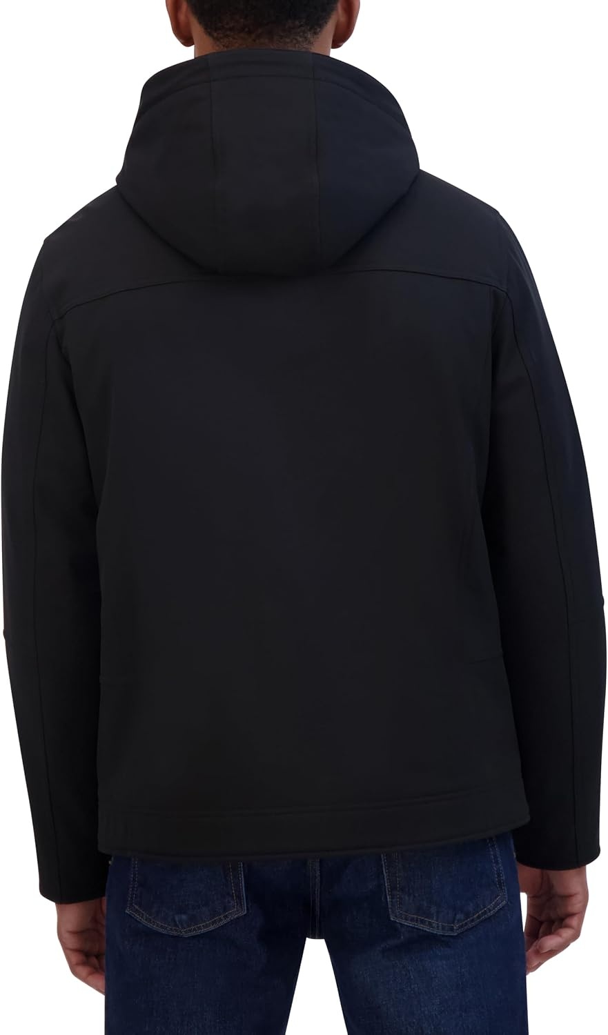 image:imageNautica Mens Sherpa Lined Softshell Jacket Full Zip Adjustable Hood Wind ResistantBlack