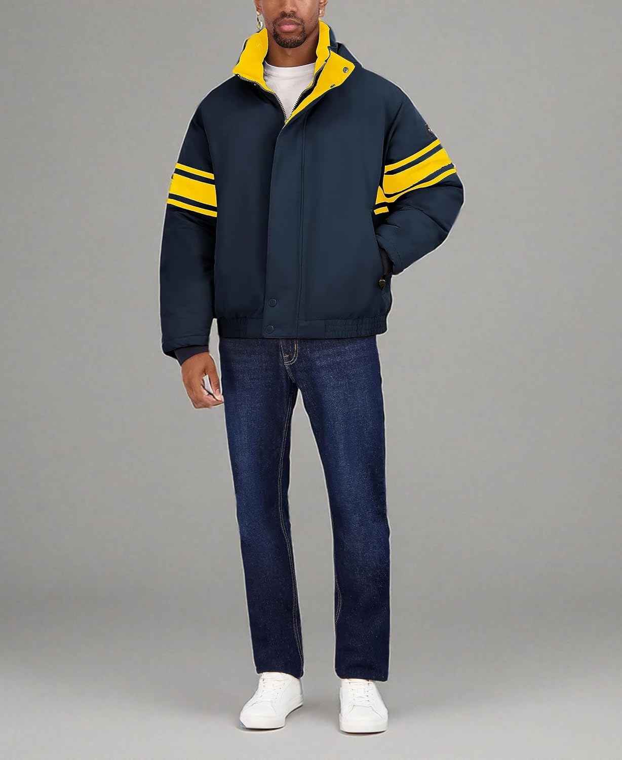 image:imageNautica Mens Vintage Bomber JacketNavy