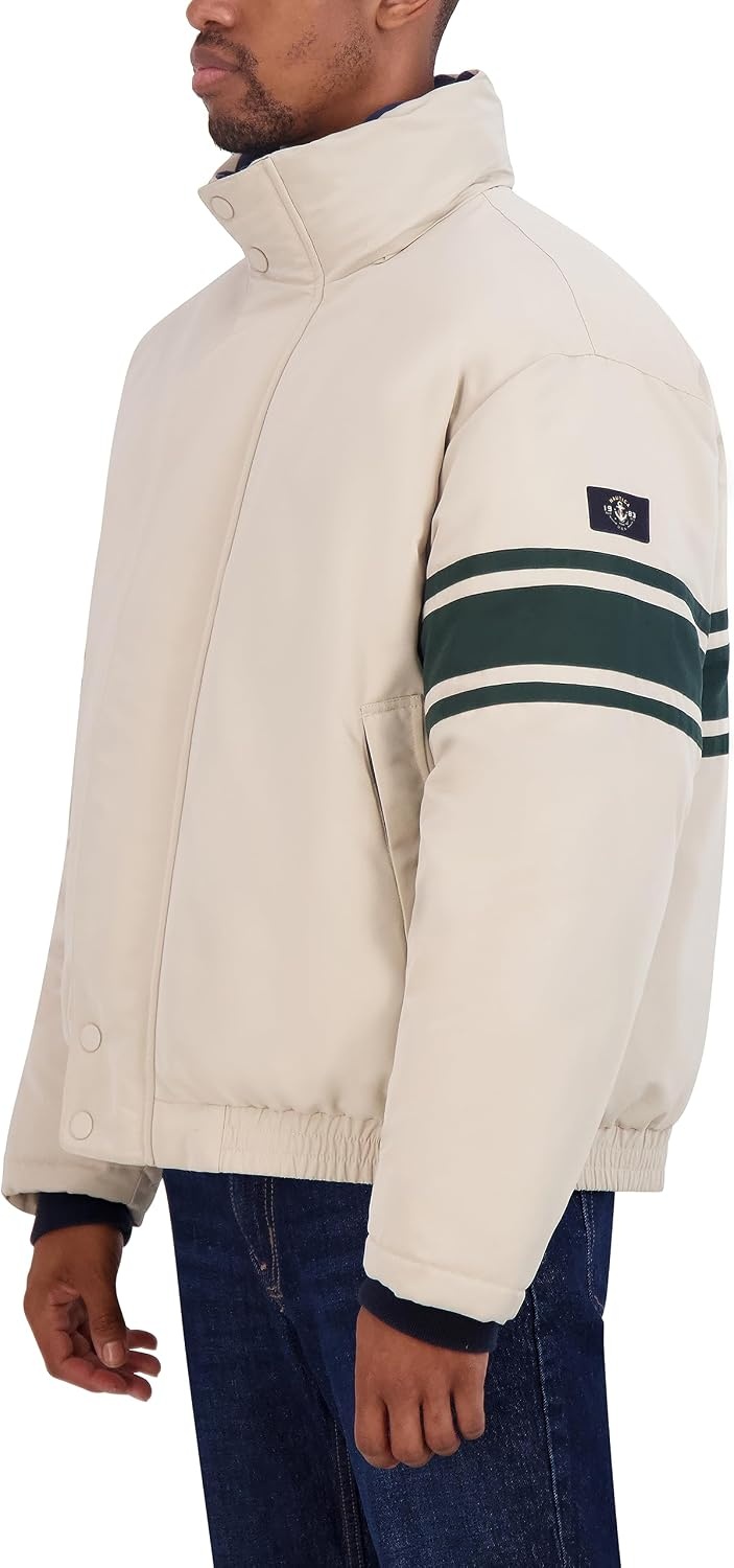 image:imageNautica Mens Vintage Bomber JacketStone