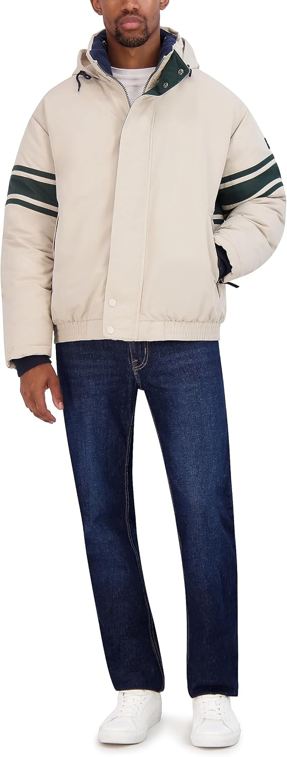 image:imageNautica Mens Vintage Bomber JacketStone