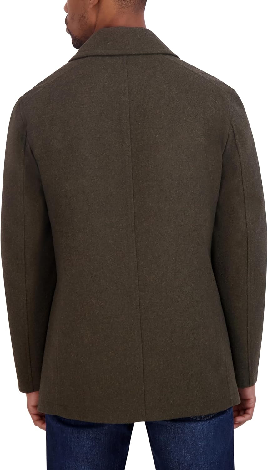 image:imageNautica Mens Wool Blend Peacoat DoubleBreasted Winter Coat Regular Big amp Tall SizesLoden Cloth