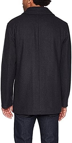 image:imageNautica Mens Wool Blend Peacoat DoubleBreasted Winter Coat Regular Big amp Tall SizesSlate