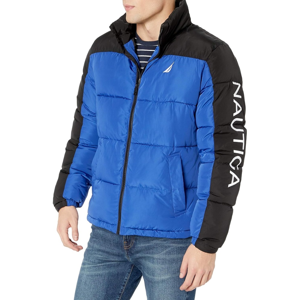 image:imageNautica Mens Lightweight Softshell Jacket Bonded Fleece Lining Regular Big amp Tall SizesMidnight