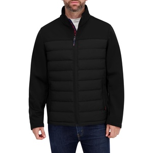 Nautica Men’s Lightweight Softshell Jacket – Bonded Fleece Lining, Regular, Big & Tall Sizes(Black)