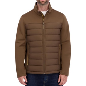 Nautica Men’s Lightweight Softshell Jacket – Bonded Fleece Lining, Regular, Big & Tall Sizes(Olive Brown)