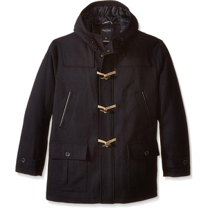 Nautica Men’s Wool Blend Peacoat – Double-Breasted Winter Coat, Regular, Big & Tall Sizes(Ancient Navy)