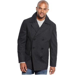 Nautica Men’s Wool Blend Peacoat – Double-Breasted Winter Coat, Regular, Big & Tall Sizes(Midny)