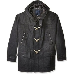 Nautica Men’s Wool Blend Peacoat – Double-Breasted Winter Coat, Regular, Big & Tall Sizes(Pewter)