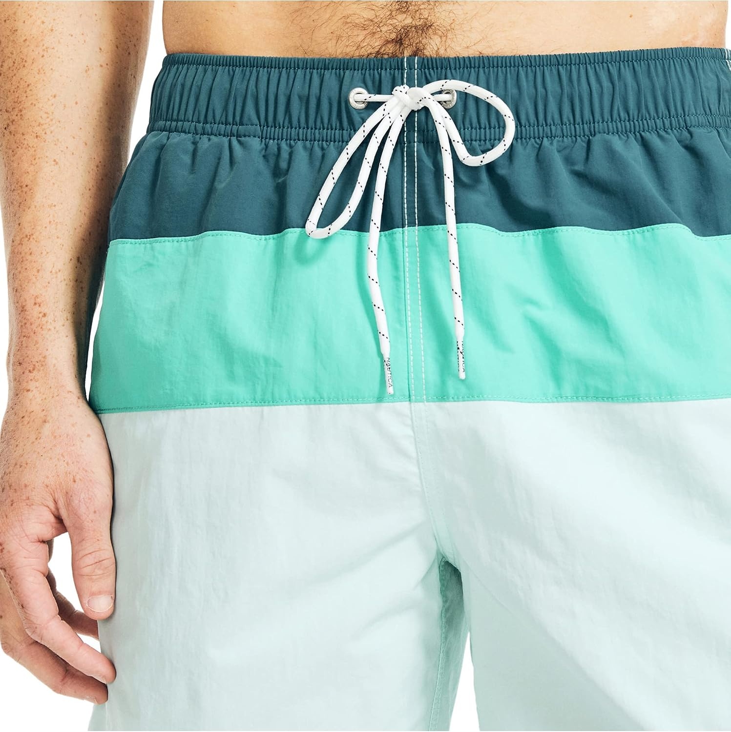 image:imageNautica Mens Sustainably Crafted 8 Swim ShortReel Aqua