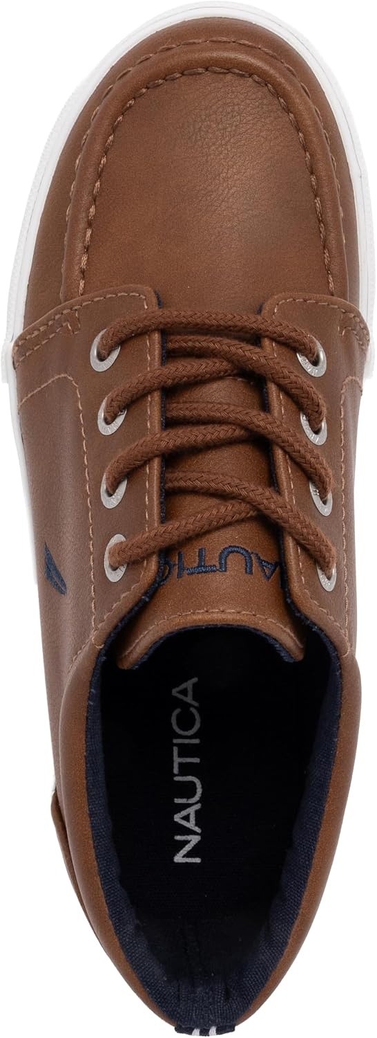 image:imageNautica Kids Boys LaceUp Fashion Sneakers LowTop Dress Shoes for Youth Big KidLittle KidTan