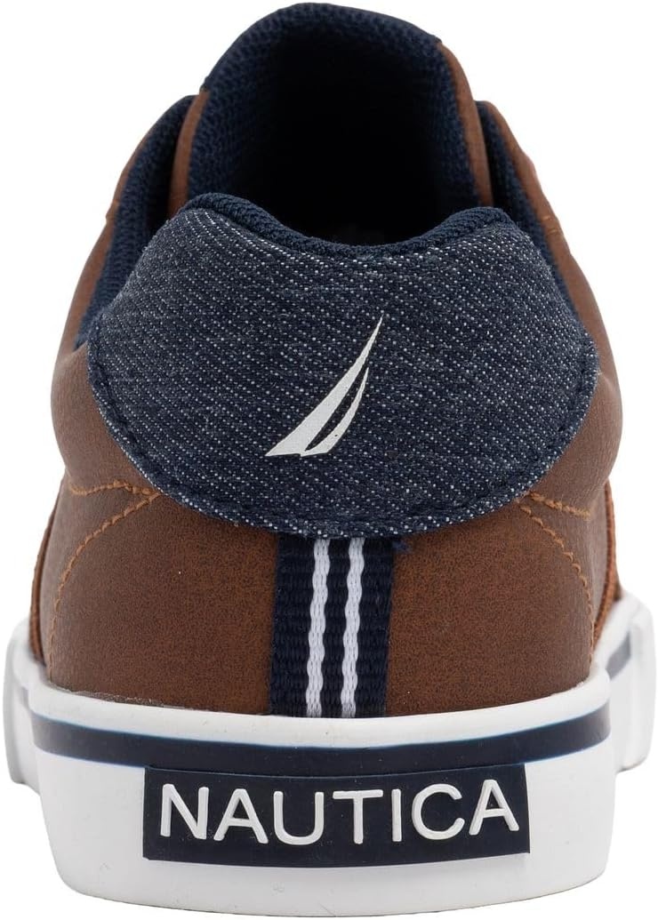 image:imageNautica Kids Boys LaceUp Fashion Sneakers LowTop Dress Shoes for Youth Big KidLittle KidTan Adish