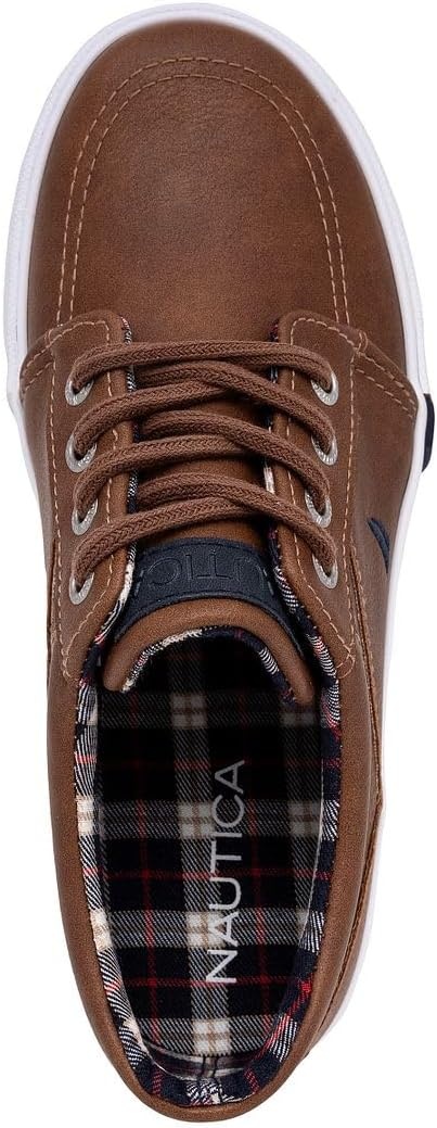 image:imageNautica Kids Boys LaceUp Fashion Sneakers LowTop Dress Shoes for Youth Big KidLittle KidTanchestnut