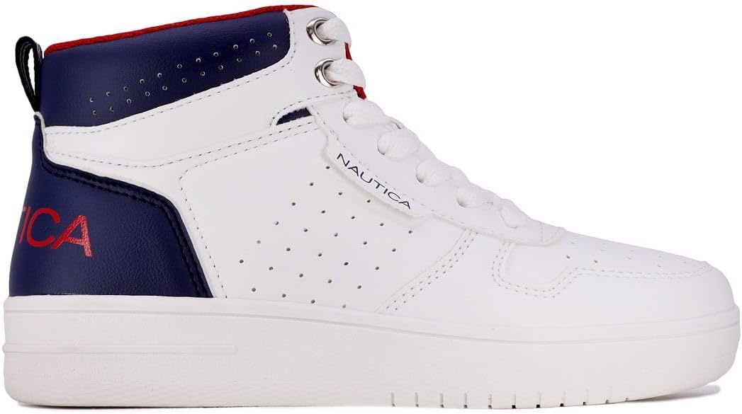 image:imageNautica Kids Boys and Girls High Top Shoe Casual Fashion Basketball Boot Sneakers Big KidLittle Kid Sizes HorizonAmericana