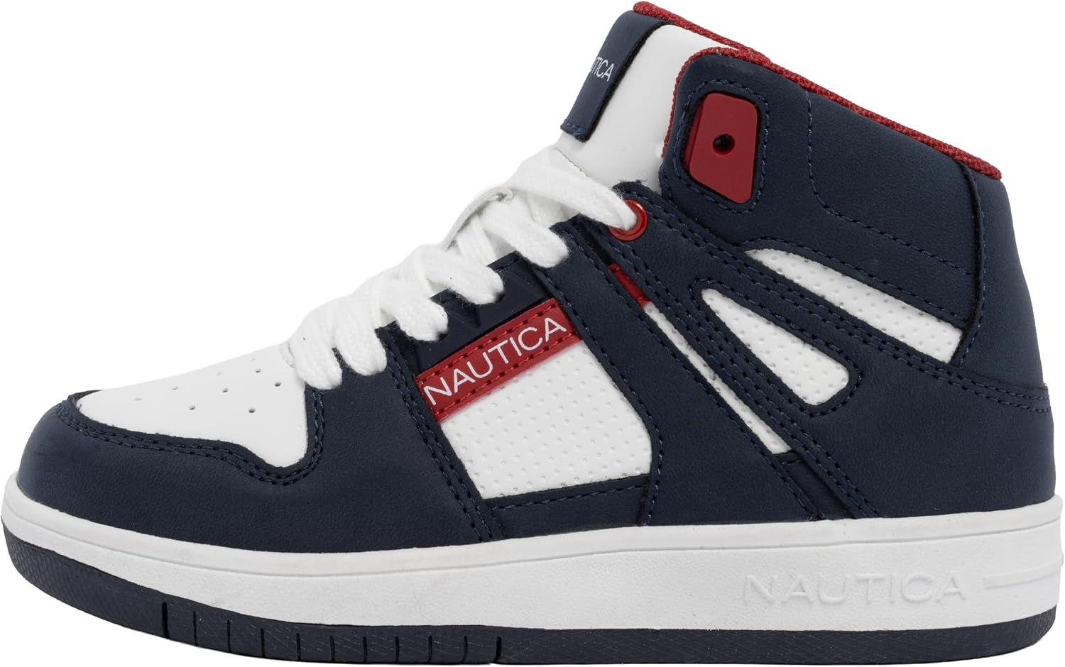 image:imageNautica Kids Boys and Girls High Top Shoe Casual Fashion Basketball Boot Sneakers Big KidLittle Kid Sizes HorizonAmericanasilvester