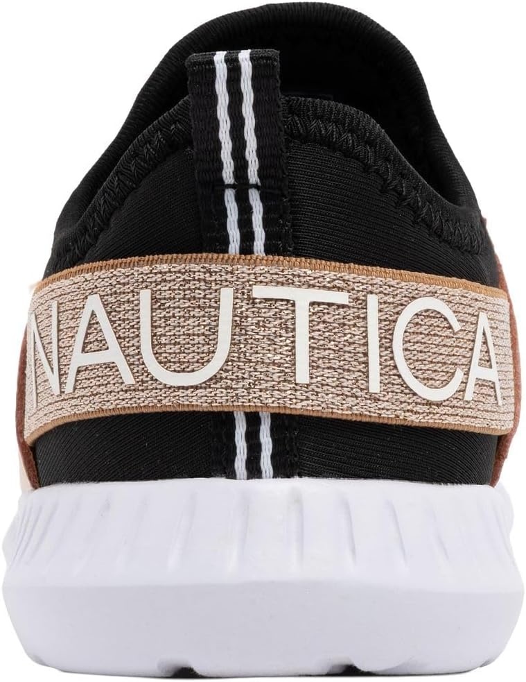 image:imageNautica Kids Girls Metallic Fashion Sneaker LaceUp Athletic Running Shoe I kappil I Big Kid Little Kid ToddlerGold Black